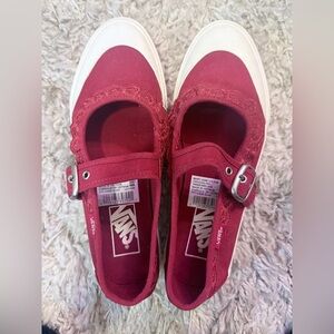 Vans Burgundy Mary Jane Shoes